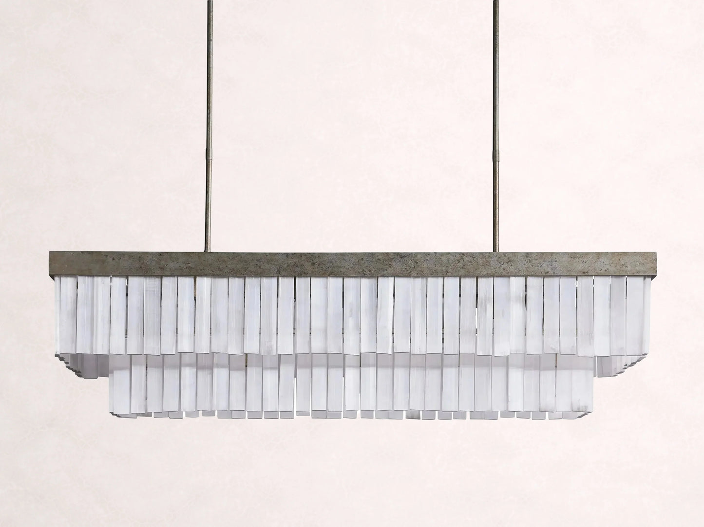 Cameron Rectangular Selenite Chandelier
