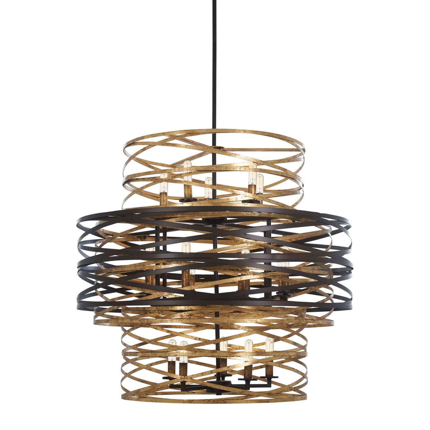 Ioneisyl Flow Chandelier Steel 30"D