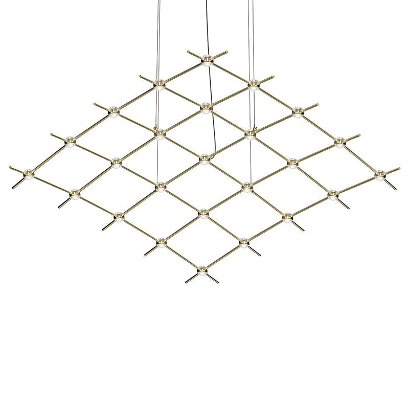 Verelune Aquarius Medius Pendant Light Metal & Acrylic 121.75"W x 50.5"D