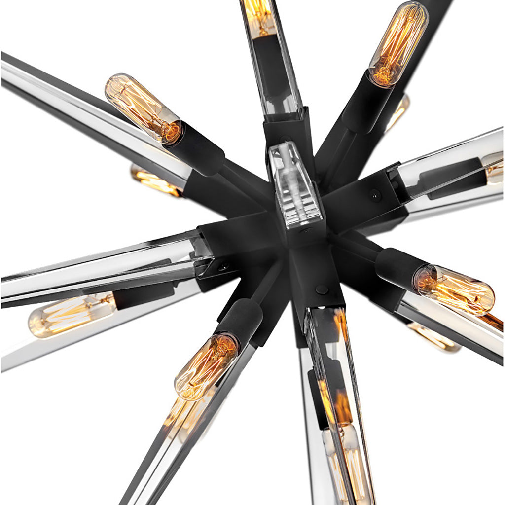 Ravylen Orb Chandelier Steel & Glass 36"W x 36"D