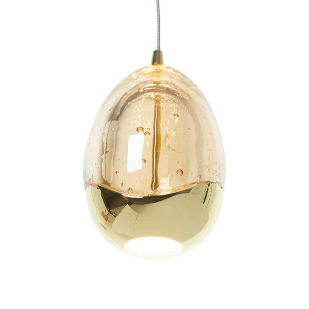 Extra Long Glass LED Droplight Chandelier Pendant for Staircase/Foyer
