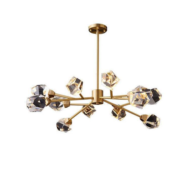 Masonry Faceted Crystal Prisms Chandelier - Richardrider