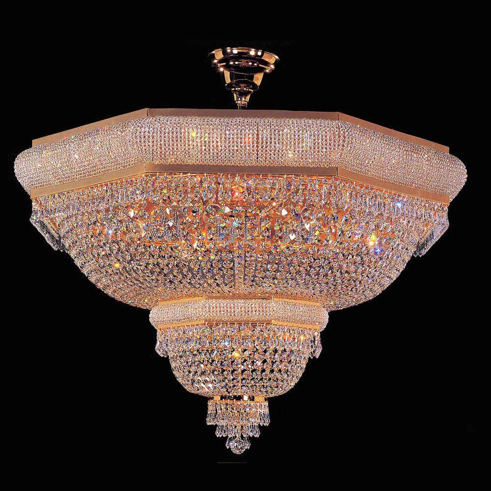 Custom gold chandelier