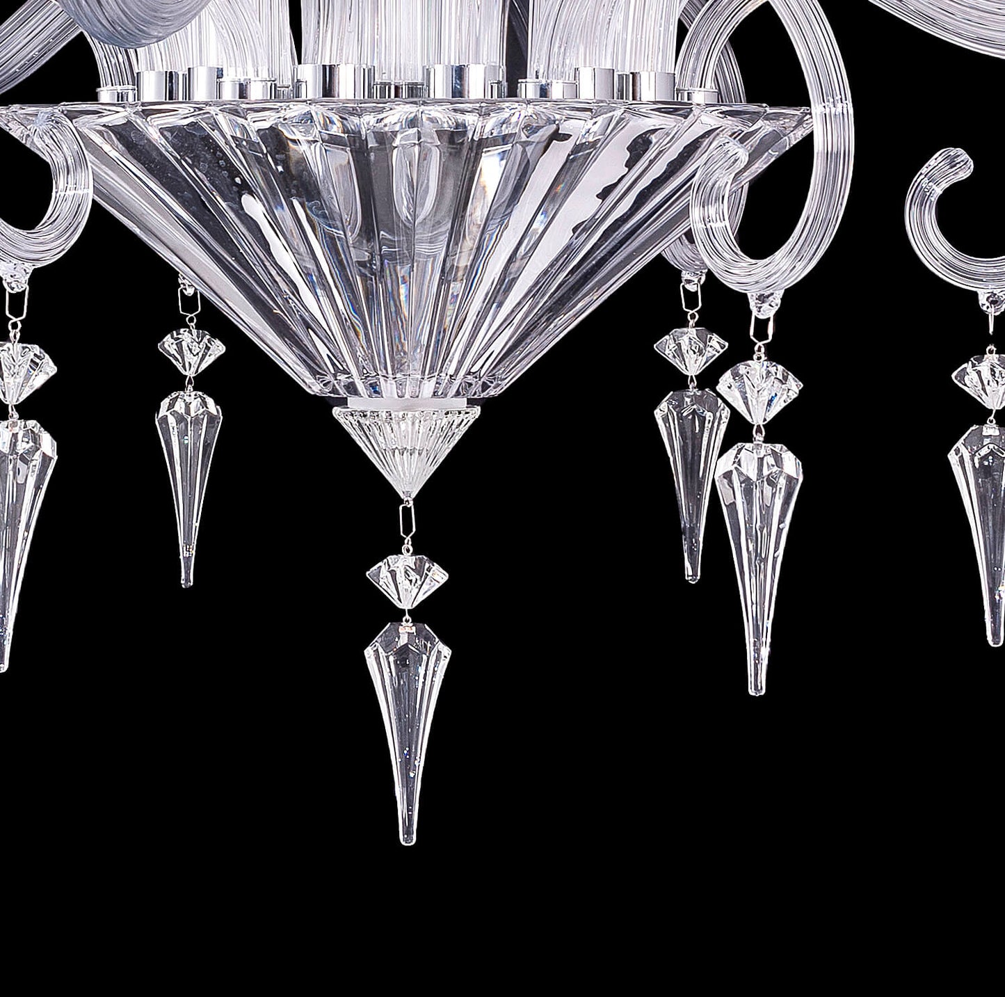 12 lights baccarat style chandelier lighting