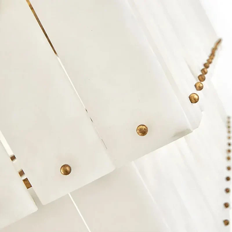 Simone Alabaster Linear 2-Tier Chandelier - Richardrider