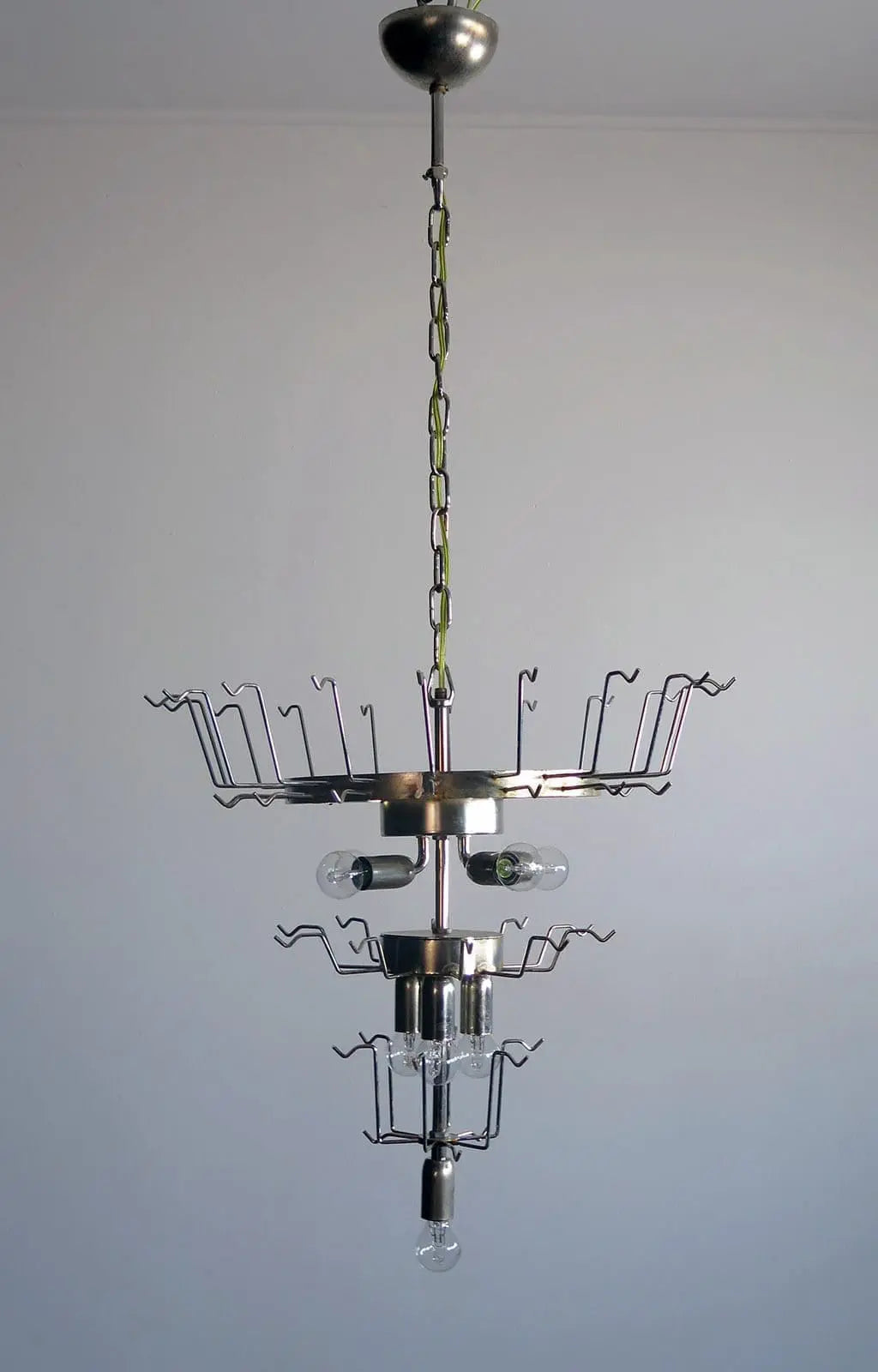 Murano Chandelier – 52 Felci glass leaves – Amber
