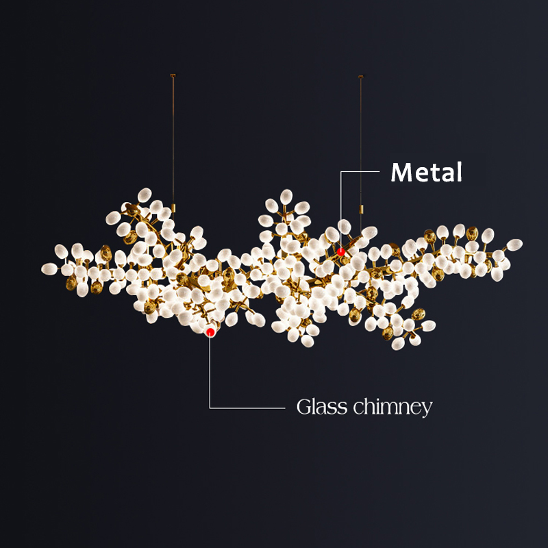 Modern Artistic Linear Elegant Grape Extra Large Chandelier - Richardrider