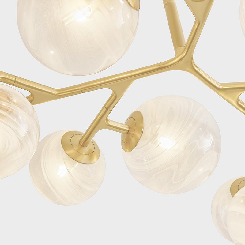 Kaieinar Chandelier Steel & Glass 46"W x 46"D