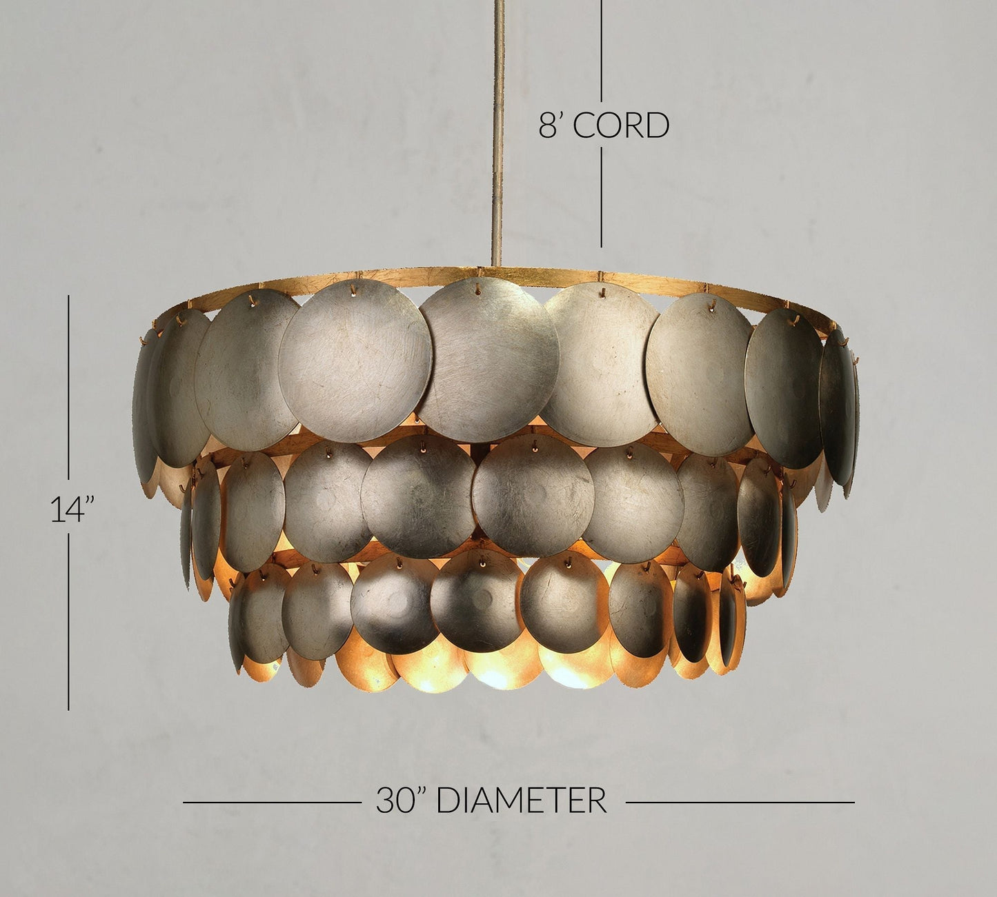 Dara Three Tier Chandelier 30" - Richardrider
