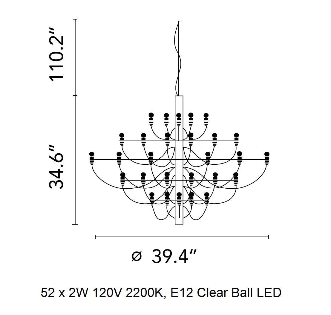 Jarylix Chandelier Brass & Steel. Steel Ceiling Fitting & Rose 27.2"W x 27.2"D