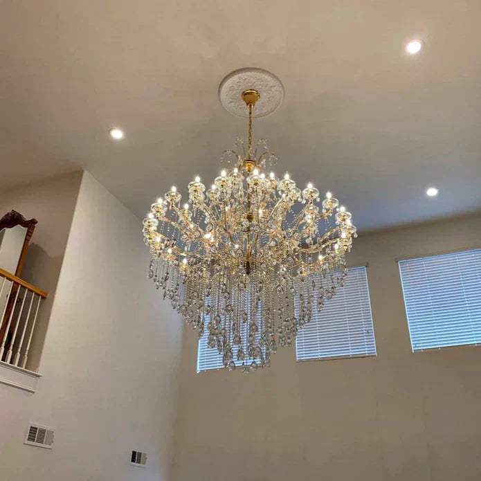 Classic Modern Multi-layers Crystal Chandelier for Staircase/Foyer/Villa - Richardrider