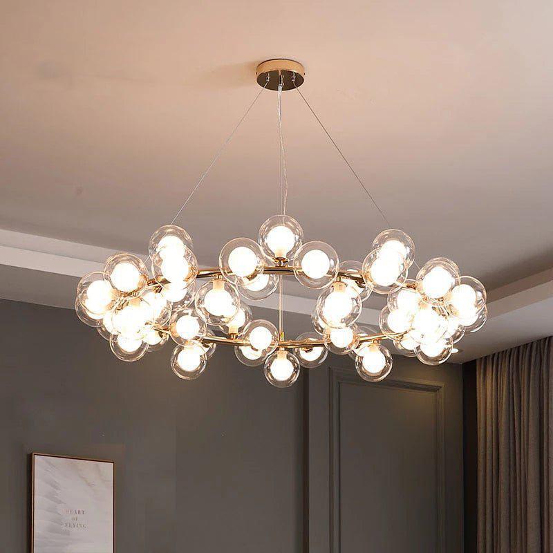 Modern Glass Round Chandelier For Living Room - Richardrider