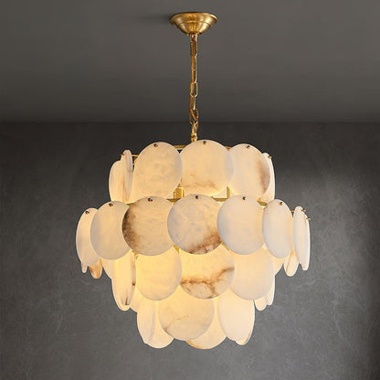 Alabaster Shell Brass Chandelier with 2/3/4/5/6 layer - Richardrider