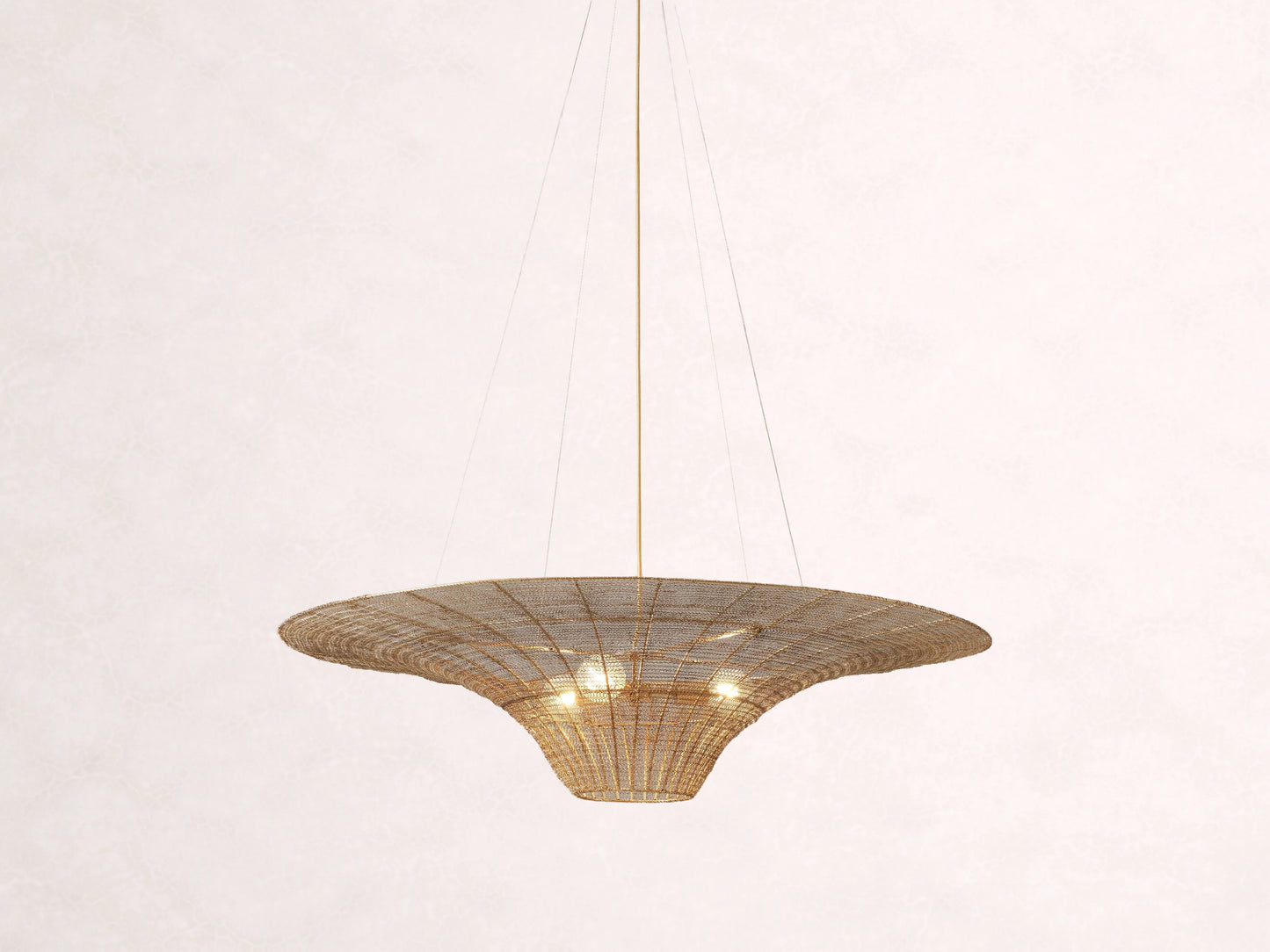 Mirza Caping Chandelier 48''D