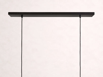 Lena Linear Wood Glass Chandelier 47'' 62" 72"L