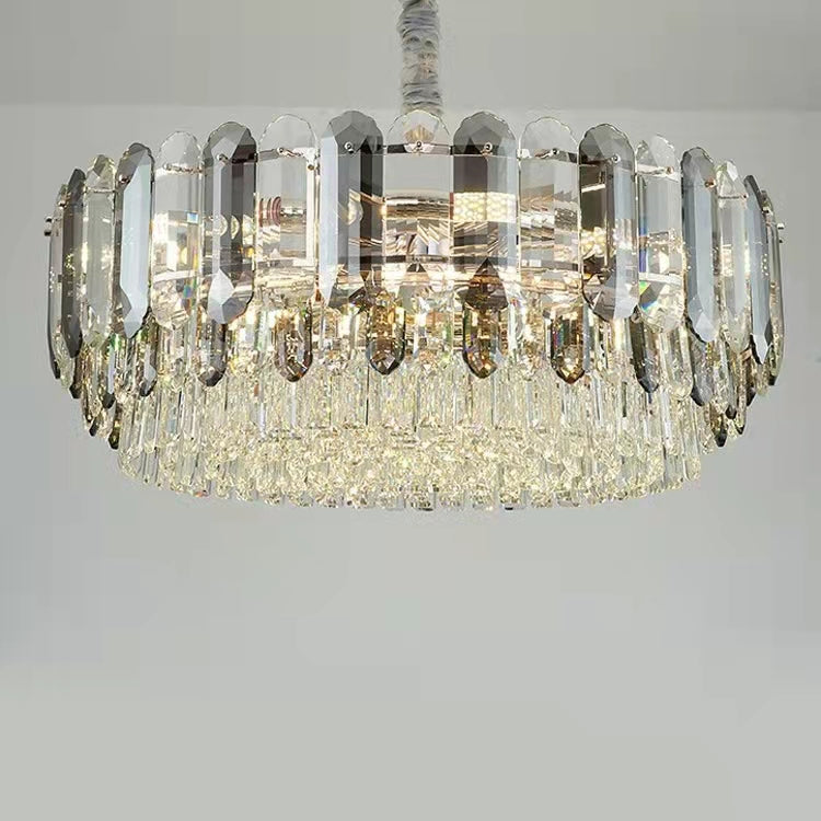 Luxury Smoke Gray K9 Crystal Chandeliers for Dining Room/Living Room