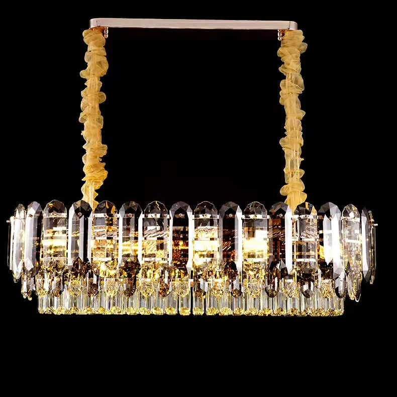 Luxury Smoke Gray K9 Crystal Chandeliers for Dining Room/Living Room