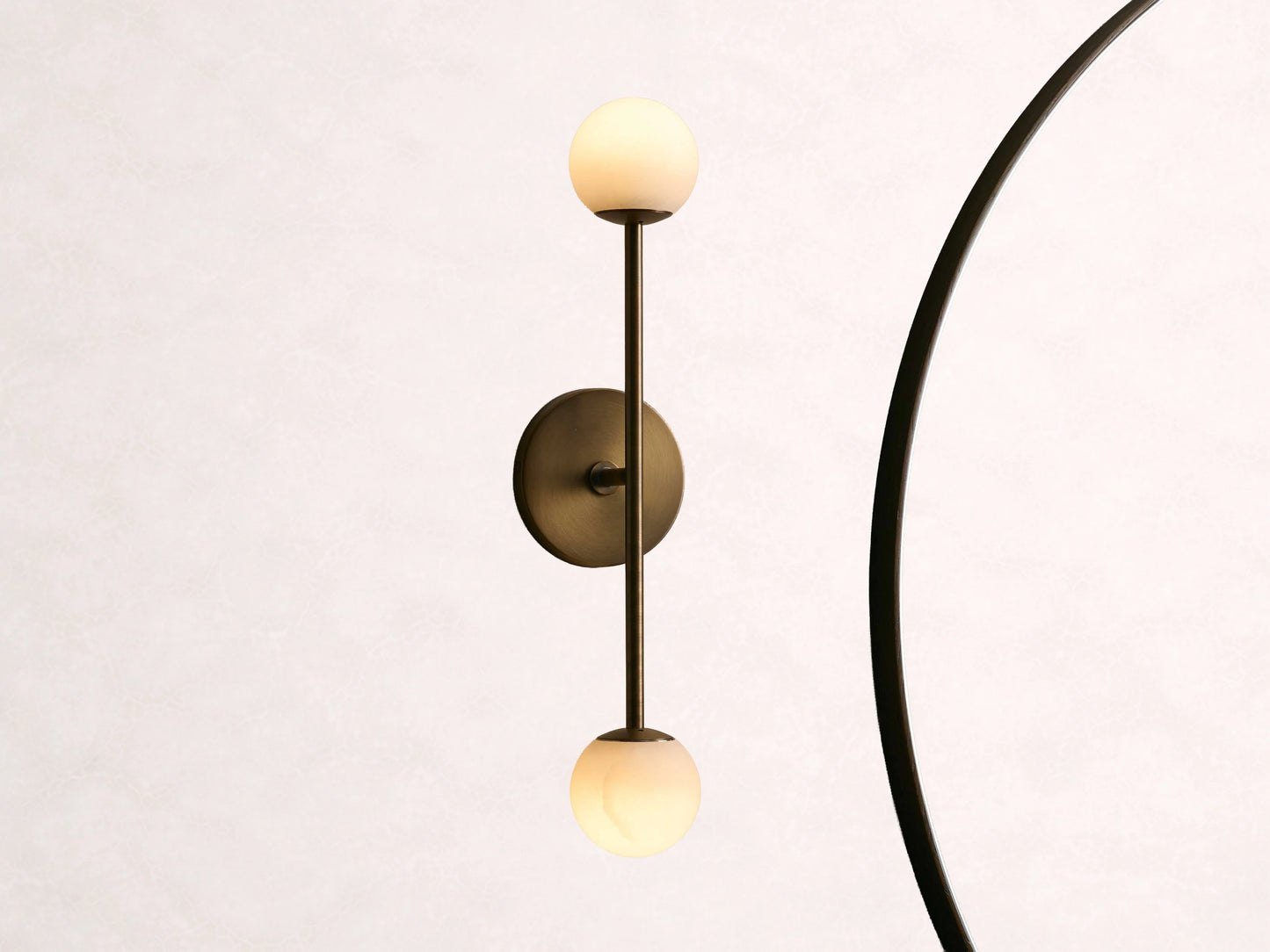 Girouette Alabaster Double Sconce