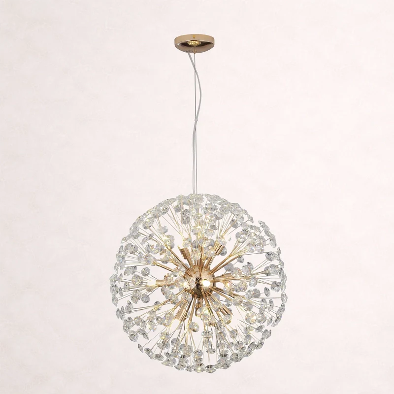 Dandelion Spherical Crystal Pendant Light