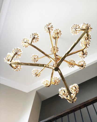 Luxury Branch Flower Chandelier in Gold for Living Room Staircase and Bedroom Lighting - Richardrider