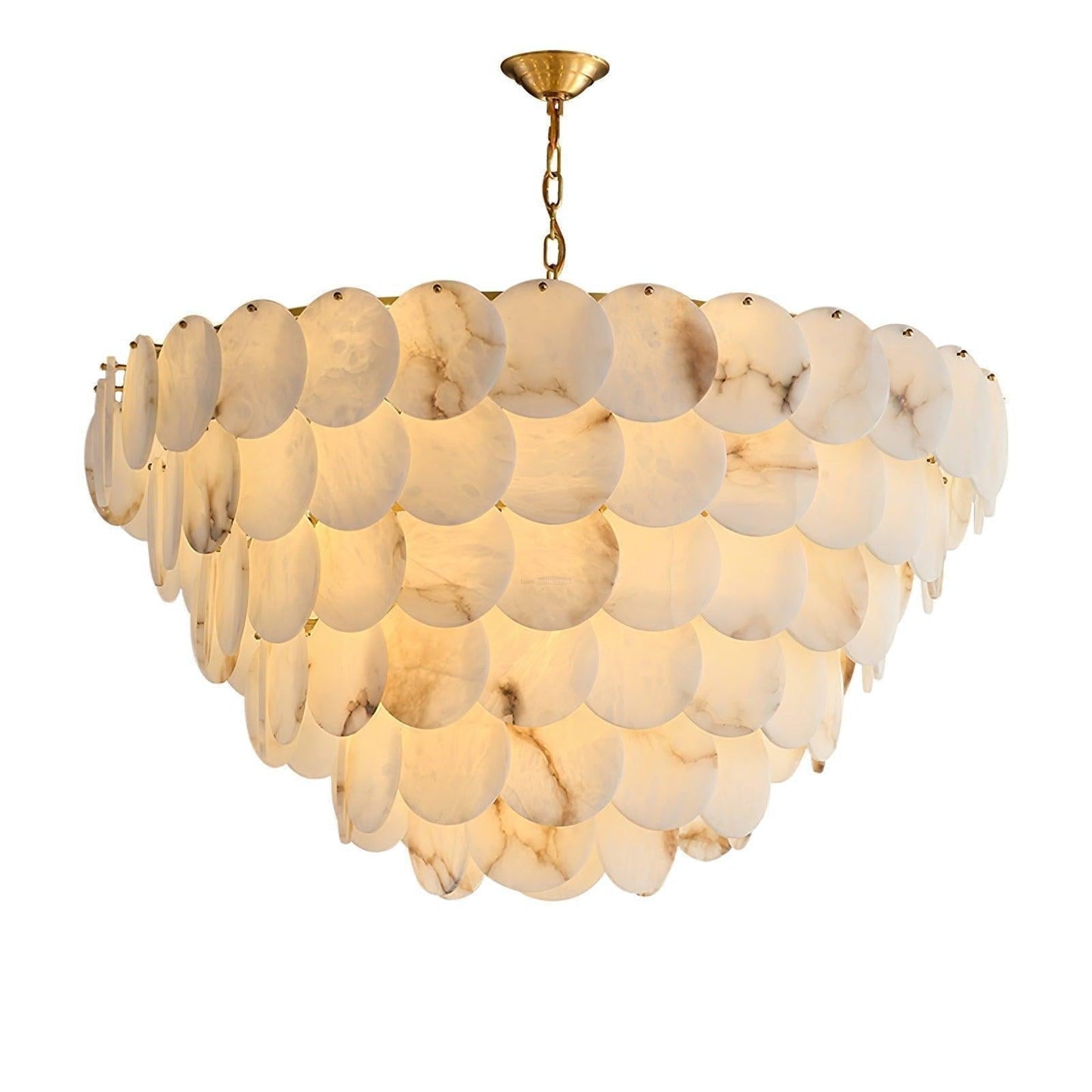 Alabaster Shell Brass Chandelier with 2/3/4/5/6 layer - Richardrider