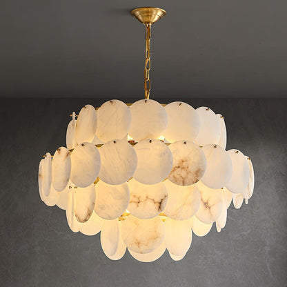 Alabaster Shell Brass Chandelier with 2/3/4/5/6 layer - Richardrider