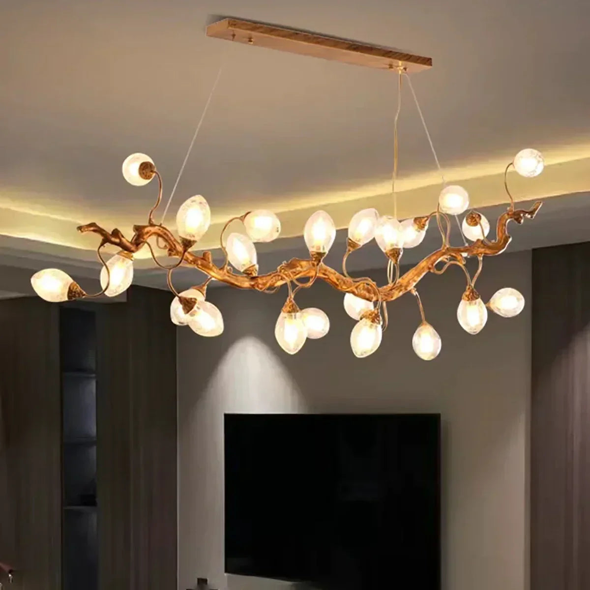 Art Clear Elegance Bubble Branch Linear Chandelier - Richardrider