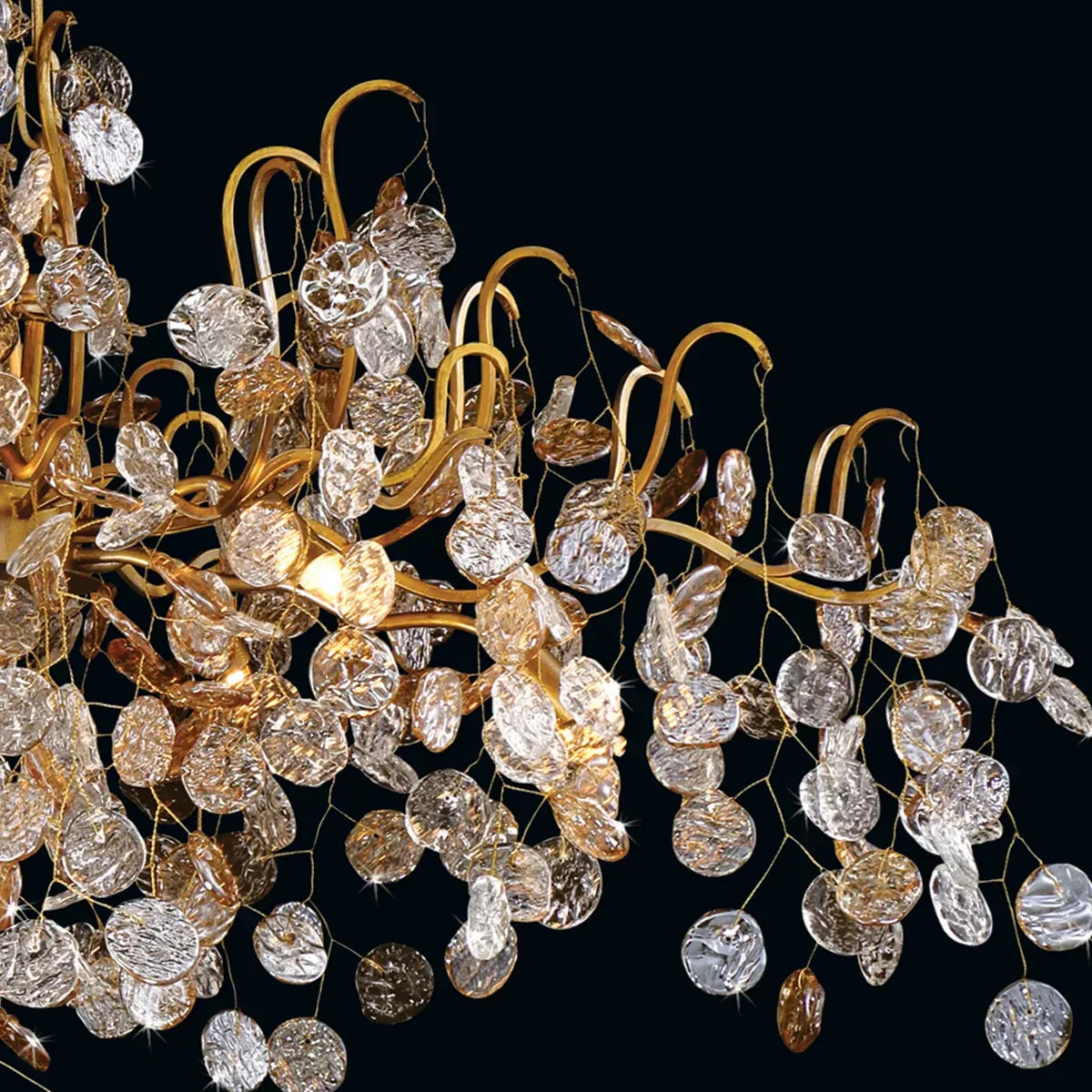 Lignia Branch Round Multi-tier Chandelier 33Light 47"W - Richardrider