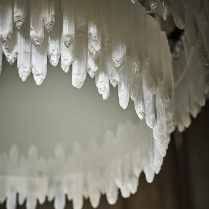 Art Selenite Layer Round Chandelier - Richardrider