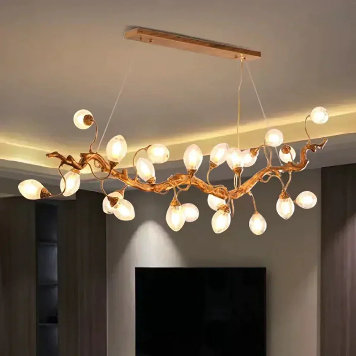 Art Clear Elegance Bubble Branch Linear Chandelier - Richardrider