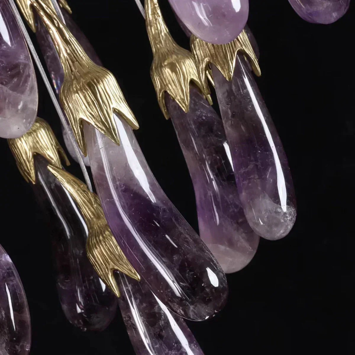 Eggplant-shaped Chandelier Purple Color - Richardrider