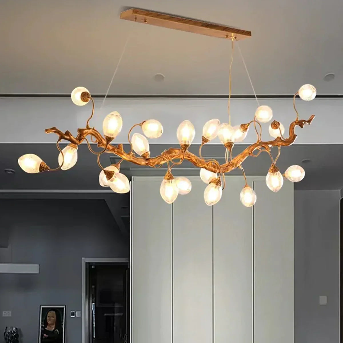 Art Clear Elegance Bubble Branch Linear Chandelier - Richardrider