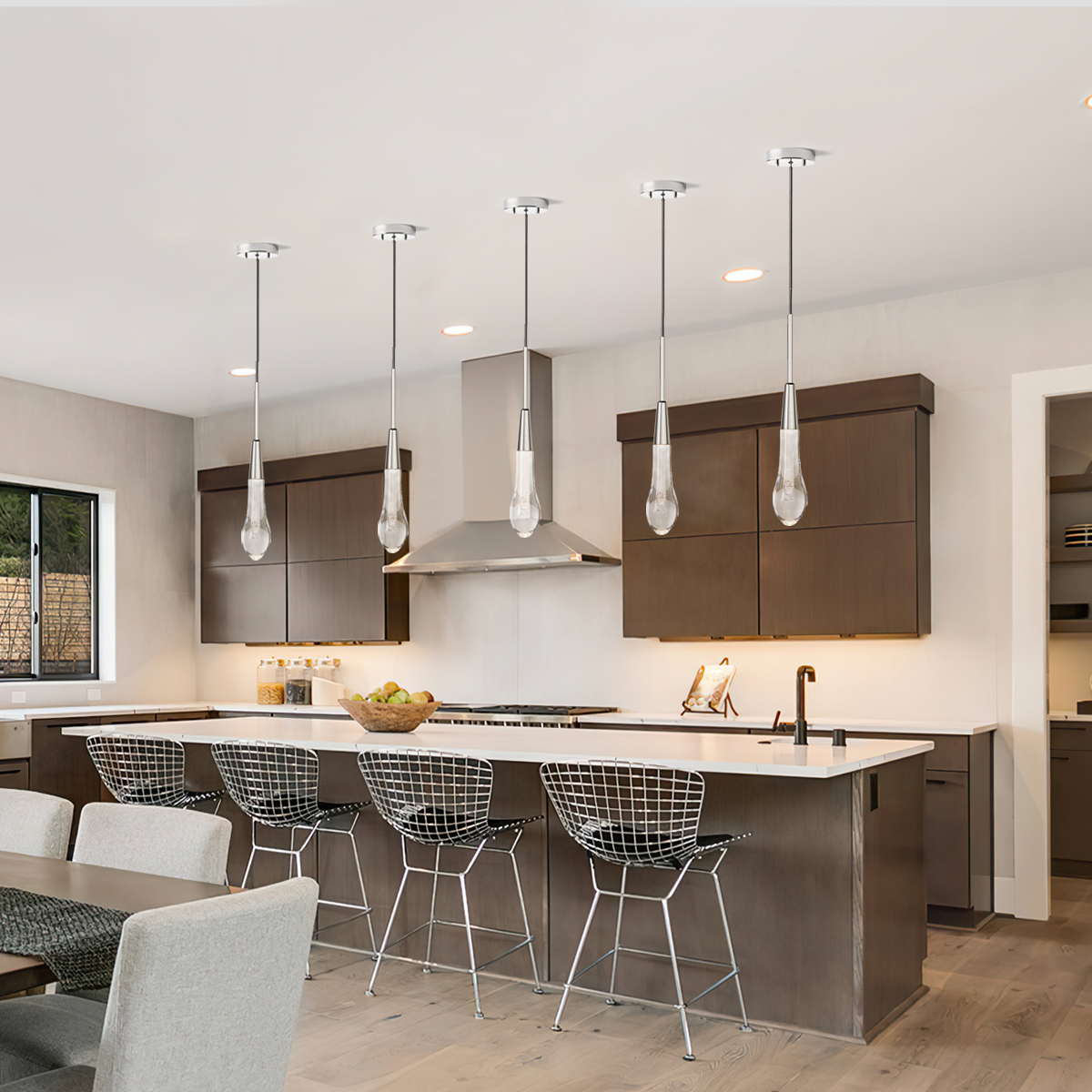 Soltaire Crystal Pendant 1 light 2 lights - Richardrider