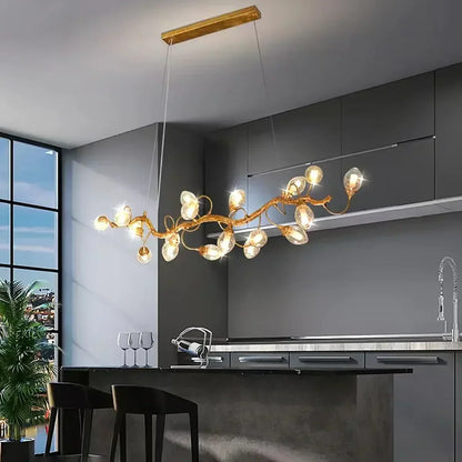 Art Clear Elegance Bubble Branch Linear Chandelier - Richardrider