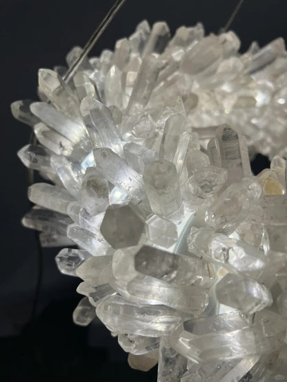 Cervine Linear Geode Quartz Crystal Pendant Light - Richardrider