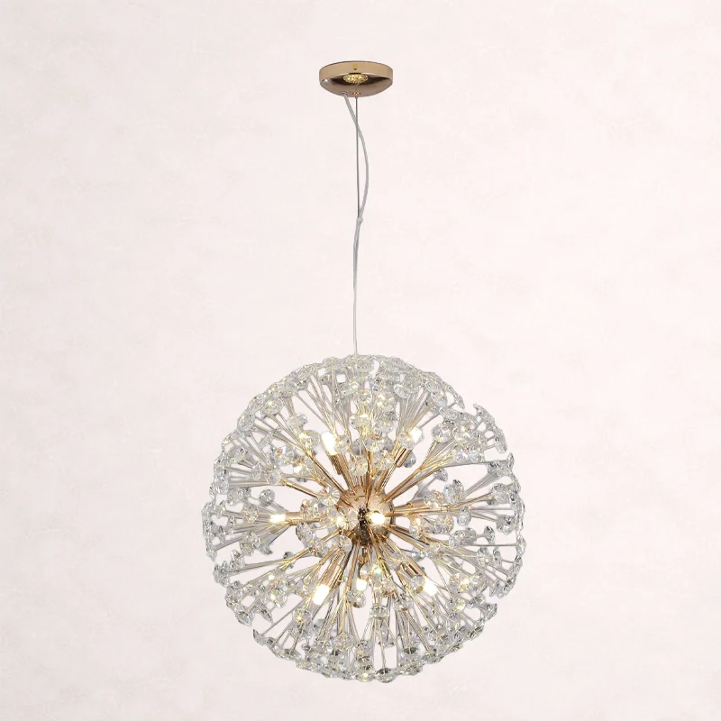 Dandelion Spherical Crystal Pendant Light