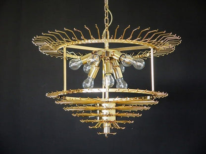 Murano Glass Chandelier – Quadriedri – 265 prisms – Transparent