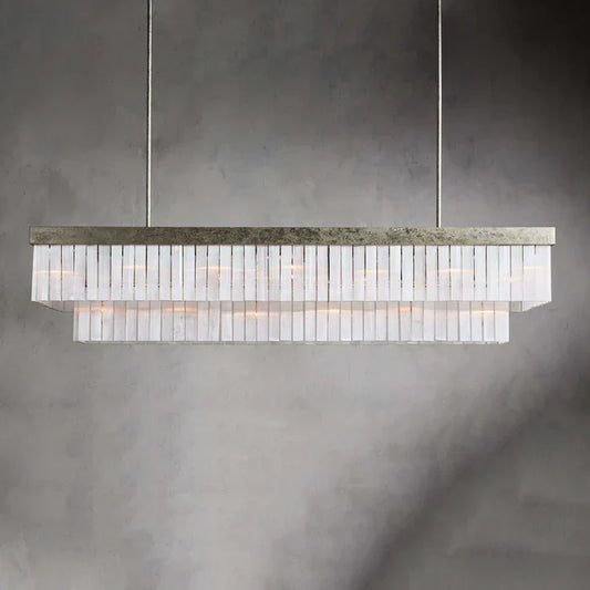 Cameron Rectangular Selenite Chandelier