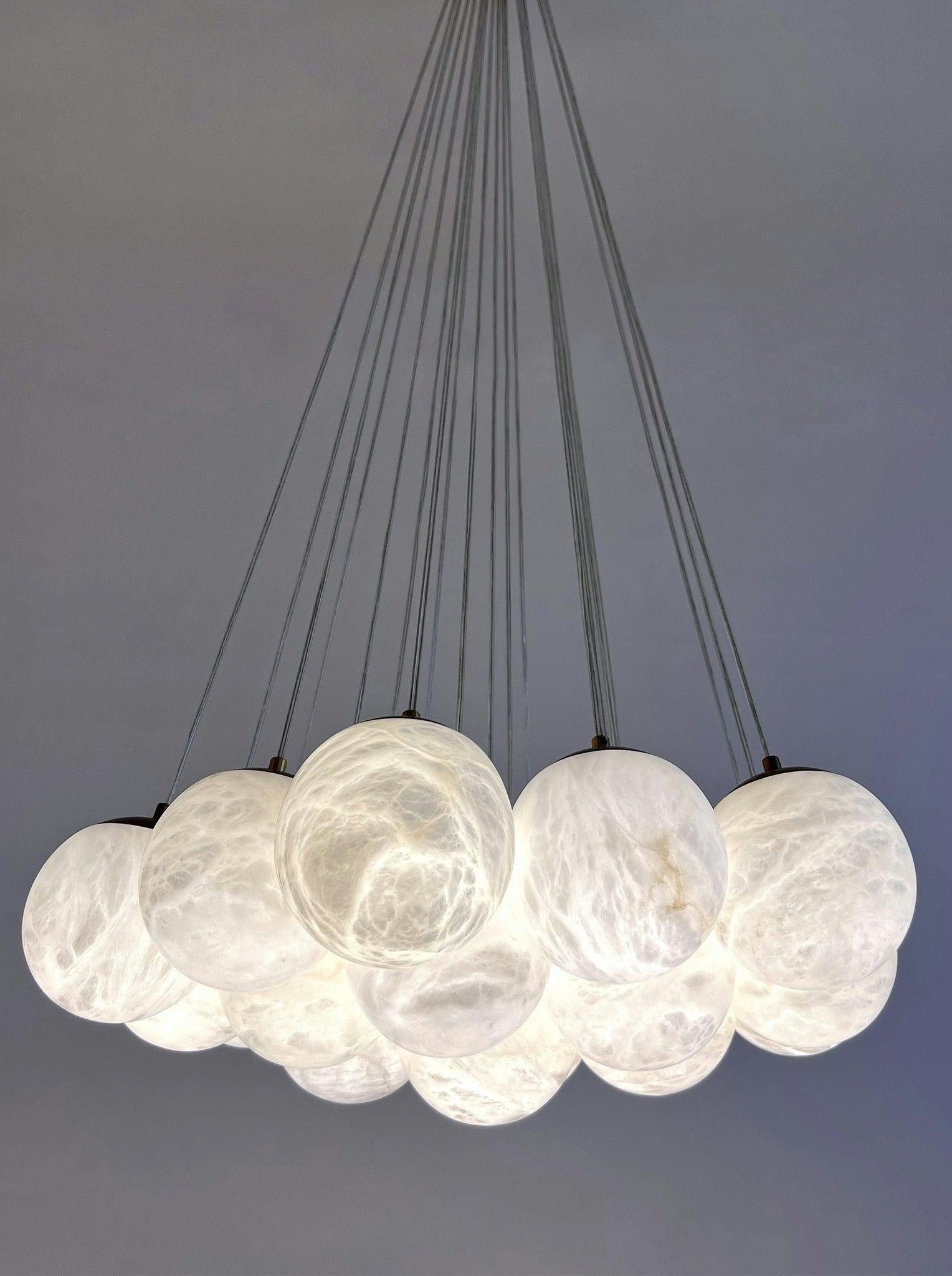 Aspen 19 Chandelier Alabaster - Richardrider