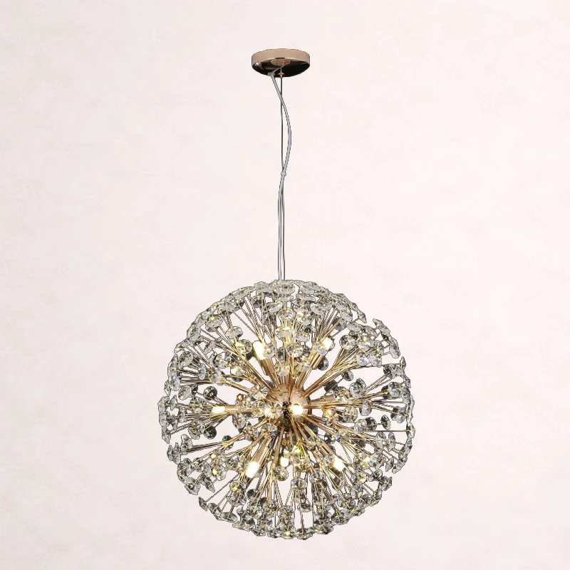 Dandelion Spherical Crystal Pendant Light