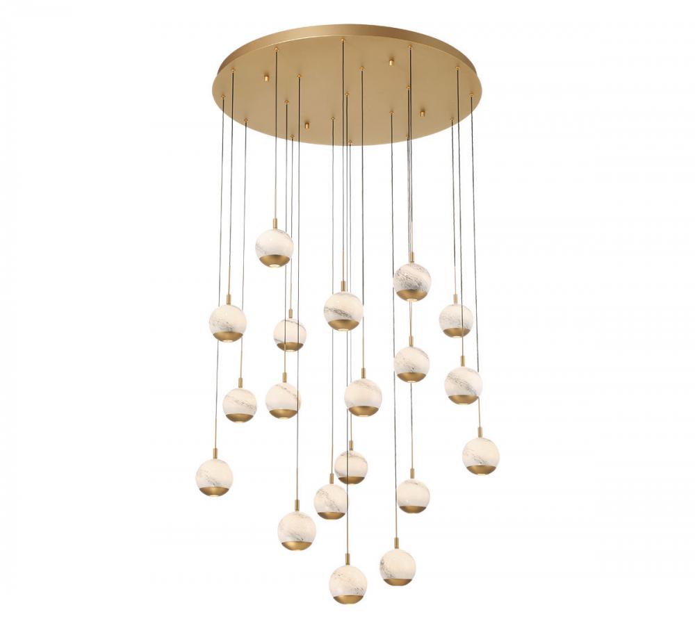 Baveno 30 Light Round LED Chandelier - Richardrider