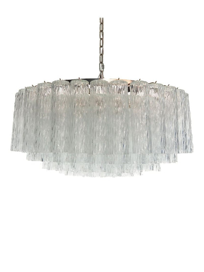 Murano Glass Chandelier – 101 Tuber – Textured – Transparent