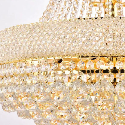 Kaler Elegant Luxury Living Room Three Tier Crystal Chandelier 30" D - Richardrider