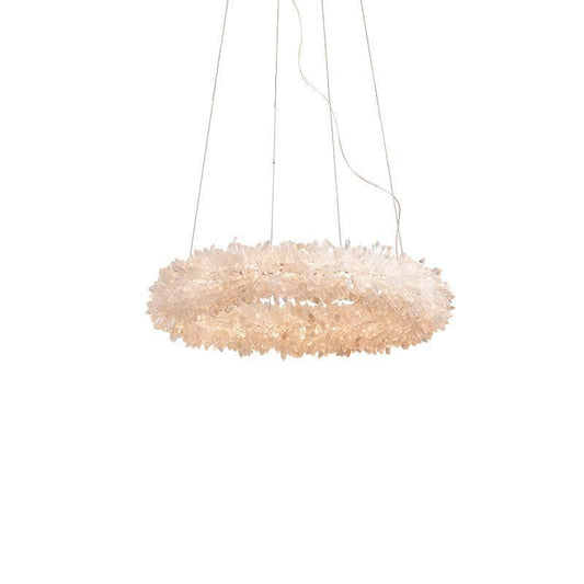 Small Round Luxury Rock Crystal Chandelier 23.6" D - Richardrider