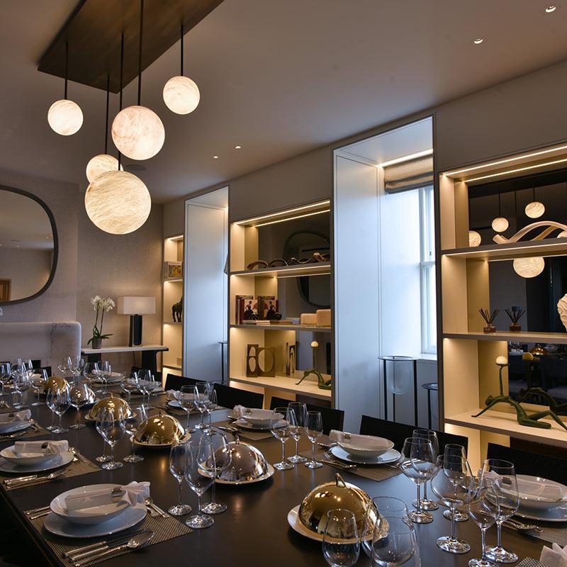 Alabaster Constellation Chandelier, Multi Pendant Light - Richardrider