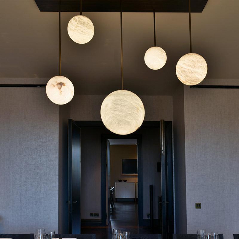 Alabaster Constellation Chandelier, Multi Pendant Light - Richardrider