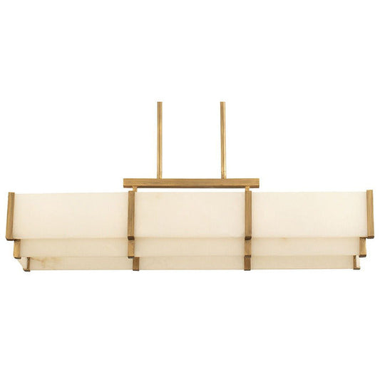 Coralline Alabaster Linear Chandelier