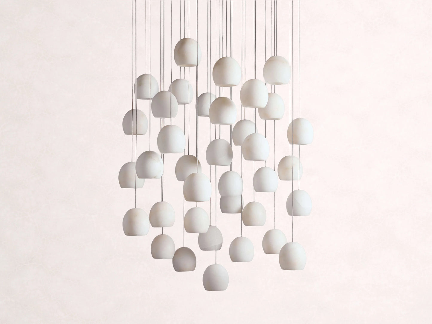 Arica Alabaster Round Chandelier