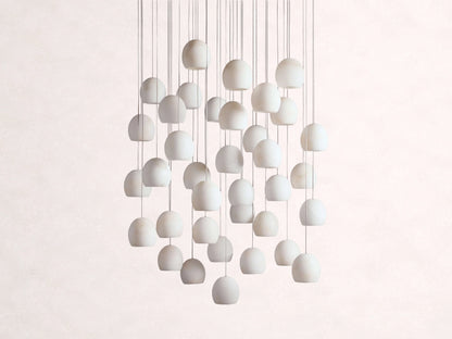 Arica Alabaster Round Chandelier