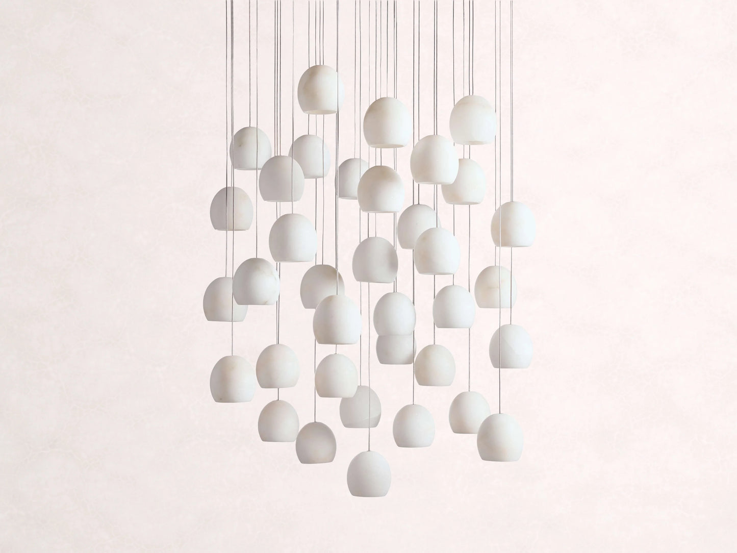 Arica Alabaster Round Chandelier